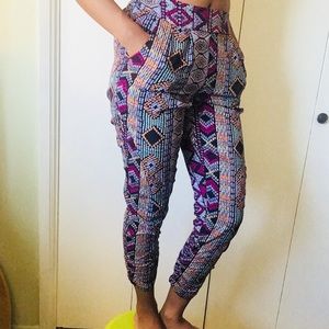 aztec boho pants
